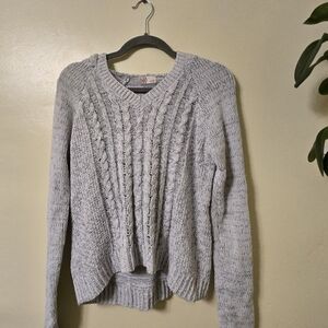 SO Light Gray V-Neck Sweater
